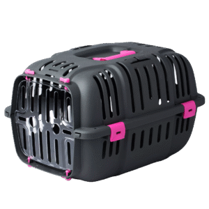 Ventilated Pet Carrier Box – Secure Travel Crate for Cats & Small Dogs